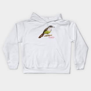 Bar-winged Prinia | Prinia familiaris Kids Hoodie